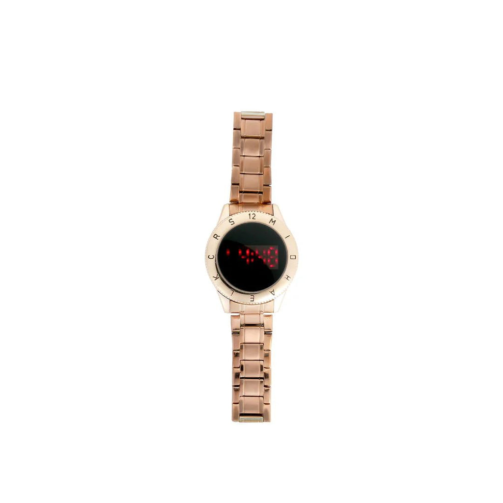Digital Watch With Rosegold Chain