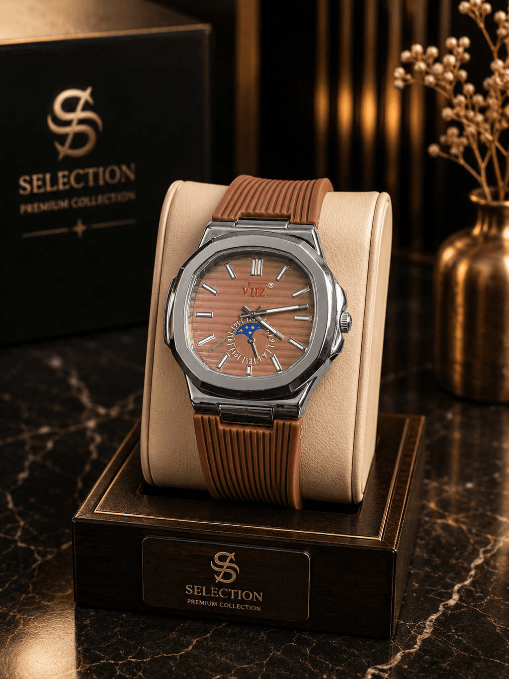 Pp Luxury Square Dial Watch,