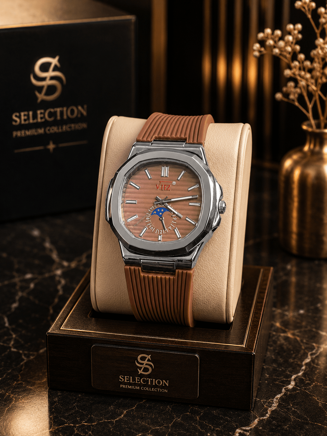Pp Luxury Square Dial Watch,