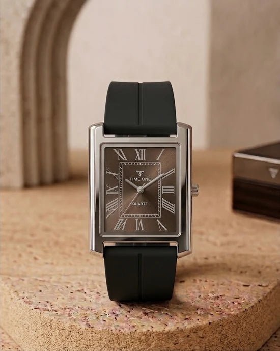 ZA Collection – Emerald Green & Black Square Dial Watch